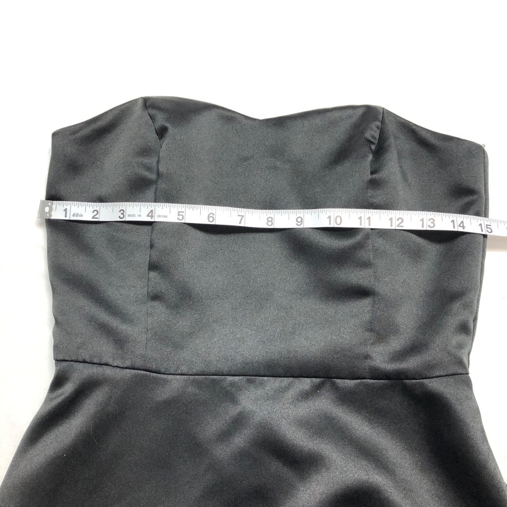 WHBM- Classic LBD Satin Cocktail Dress Size 4 - Picture 3 of 6
